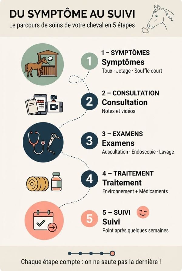 Du symptôme au suivi : le parcours de soins étape par étape