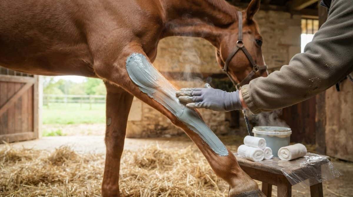 Antiphlogistine pour cheval : bien l’appliquer, savoir quand s’en abstenir