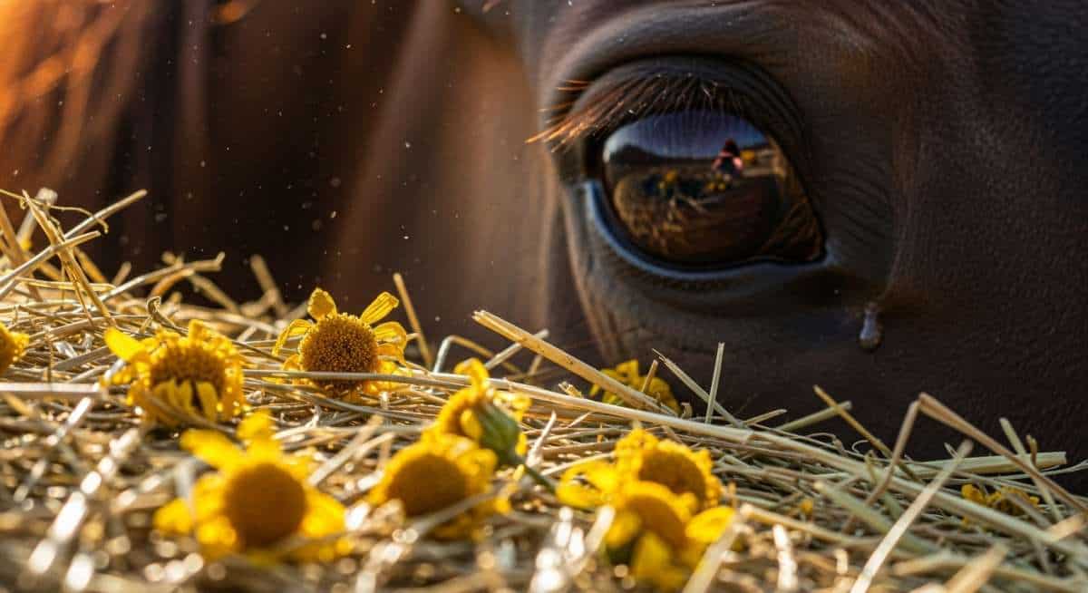 Ce détail dans votre foin peut tuer votre cheval: la fleur jaune toxique même sèche
