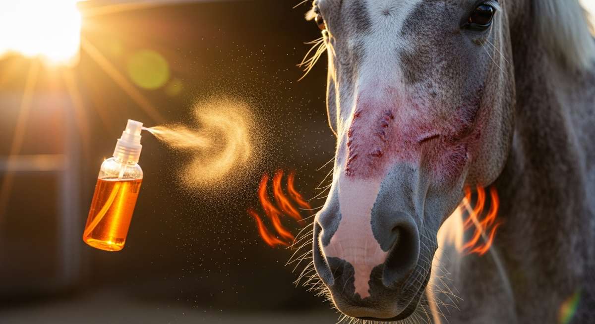 Ce spray anti-mouches "naturel" peut brûler votre cheval : attention aux agrumes !