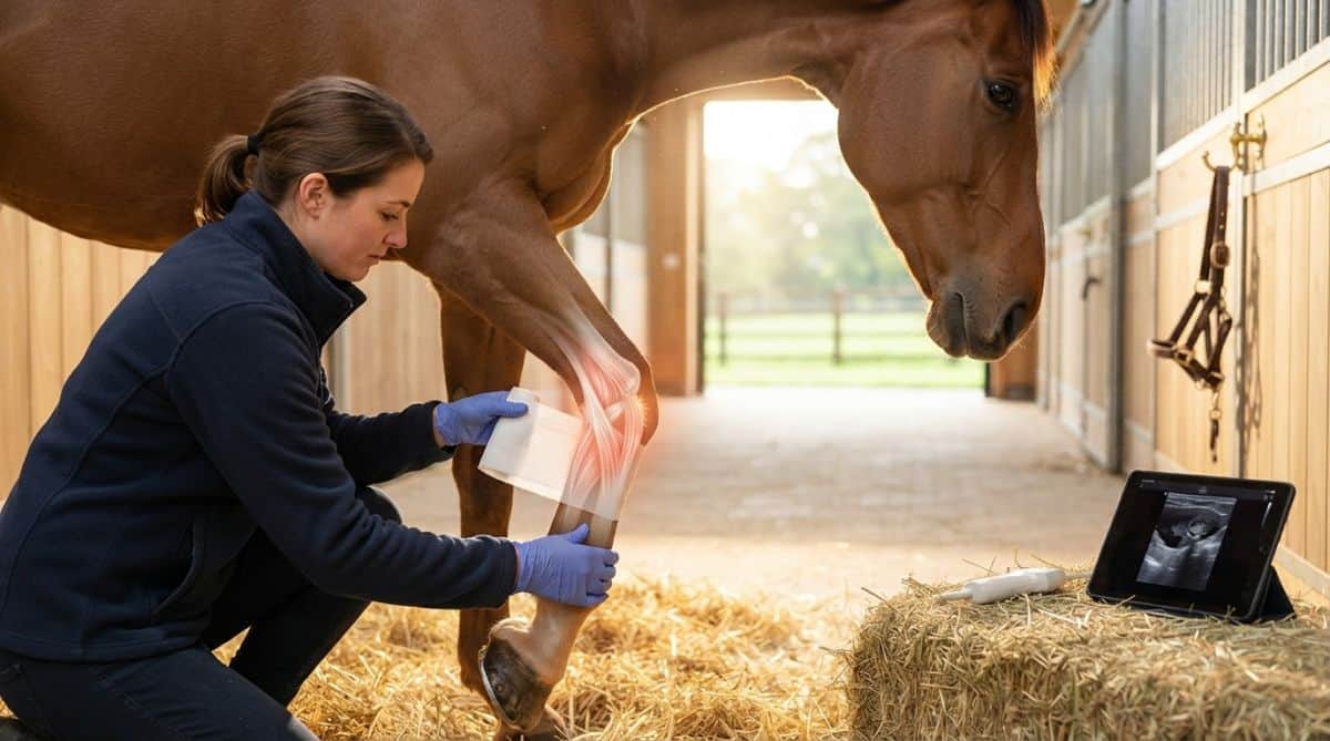 Entorse du cheval : reconnaître, agir vite et reprendre le travail