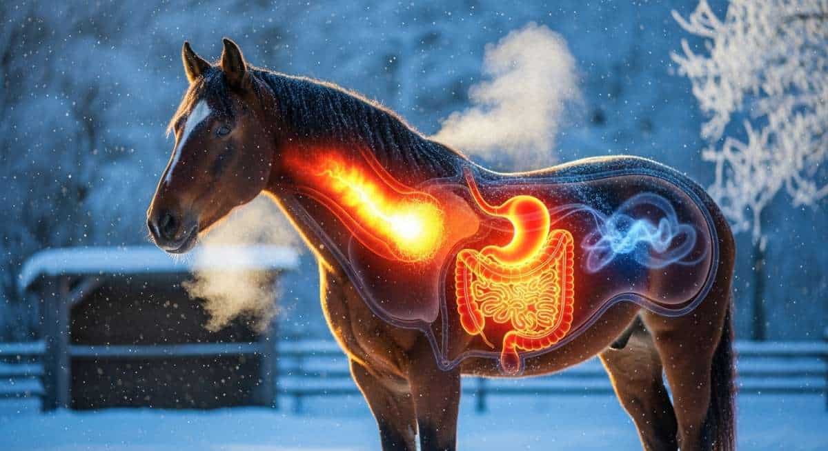 Le chauffage central des chevaux en hiver ? La fermentation du foin, pas la couverture !