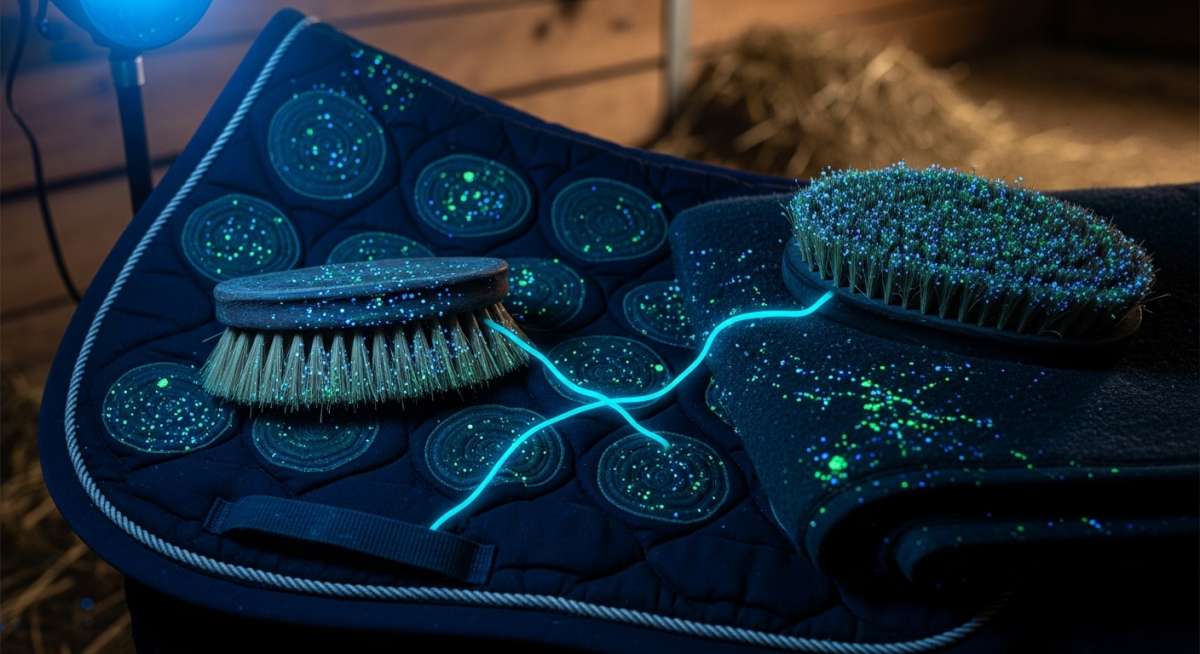 Mycoses équines : le coupable oublié? Brosses, tapis et couvertures contaminés