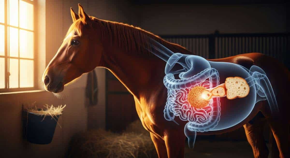 Pain sec, luzerne sèche… Le piège méconnu qui envoie tant de chevaux en colique