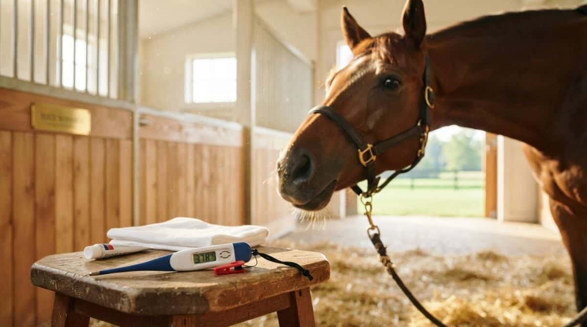 Température du cheval : prise rectale, seuils et décisions à prendre